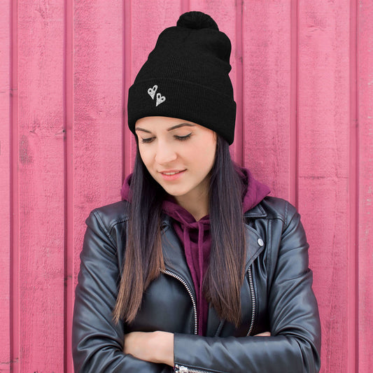I Heart You Pom-Pom Beanie