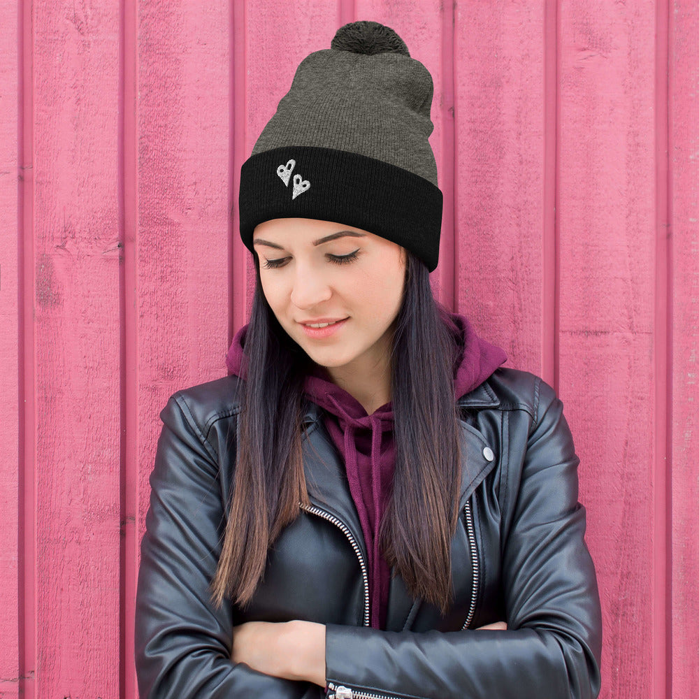 I Heart You Pom-Pom Beanie