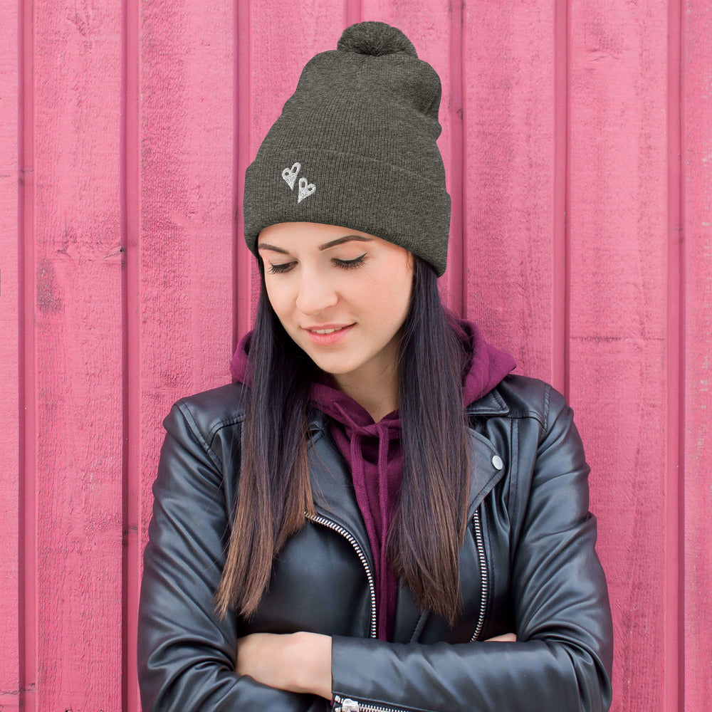 I Heart You Pom-Pom Beanie