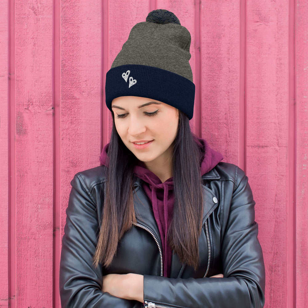 I Heart You Pom-Pom Beanie