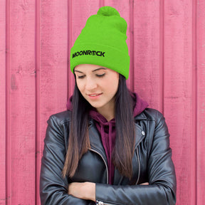 Neon Moonrock Pom-Pom Beanie