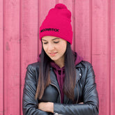 Neon Moonrock Pom-Pom Beanie