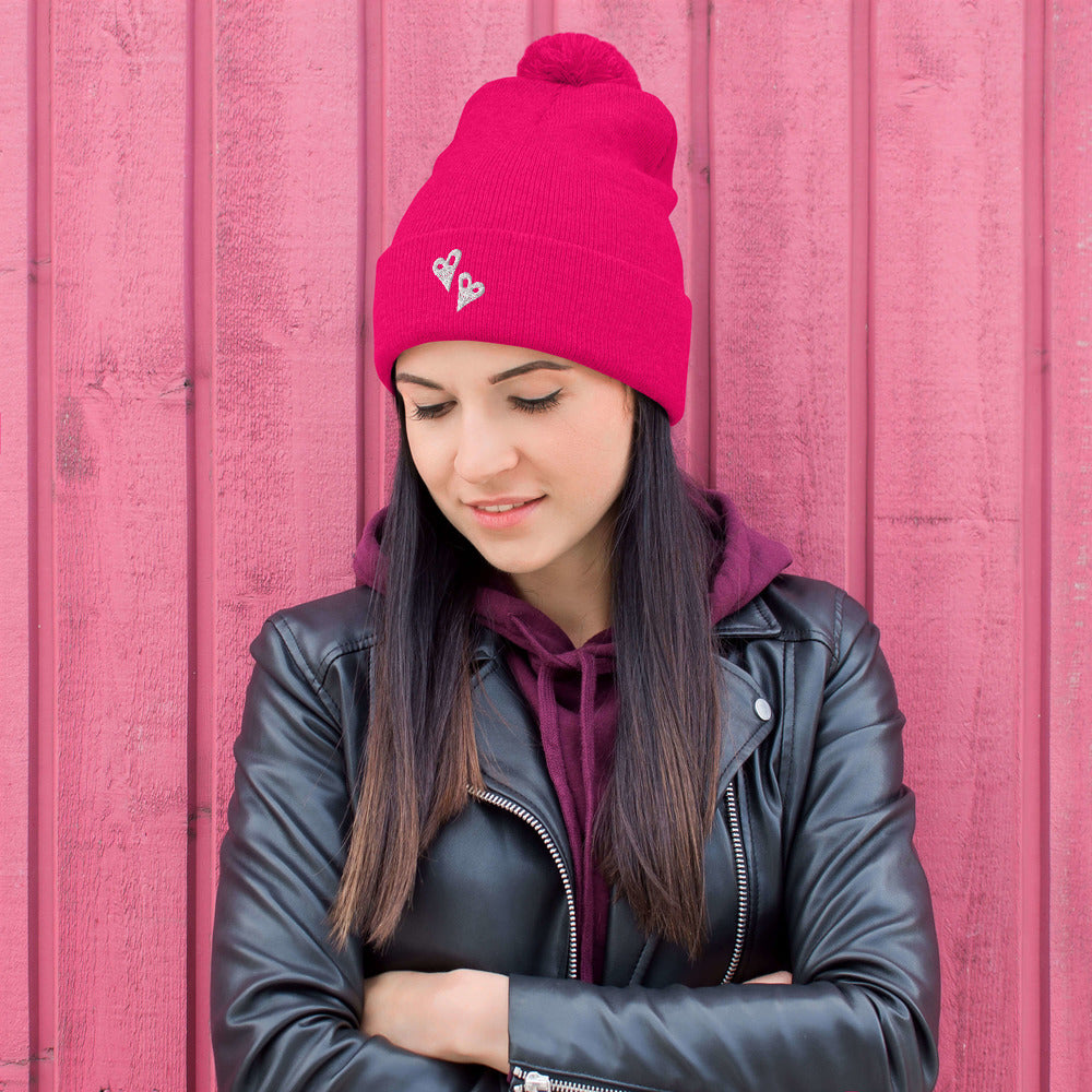 I Heart You Pom-Pom Beanie