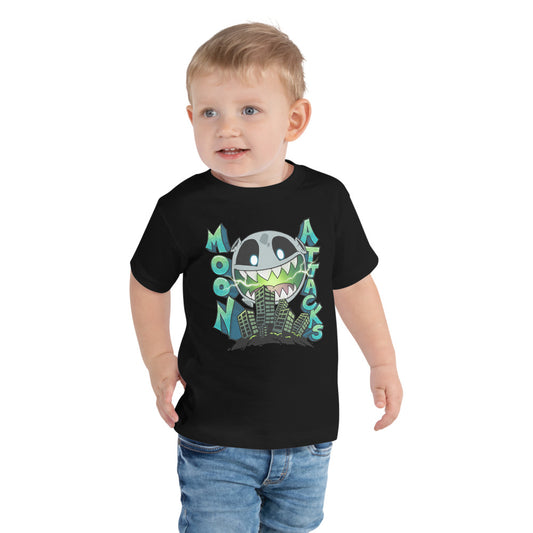 Moon Attacks! Toddler Short Sleeve Tee
