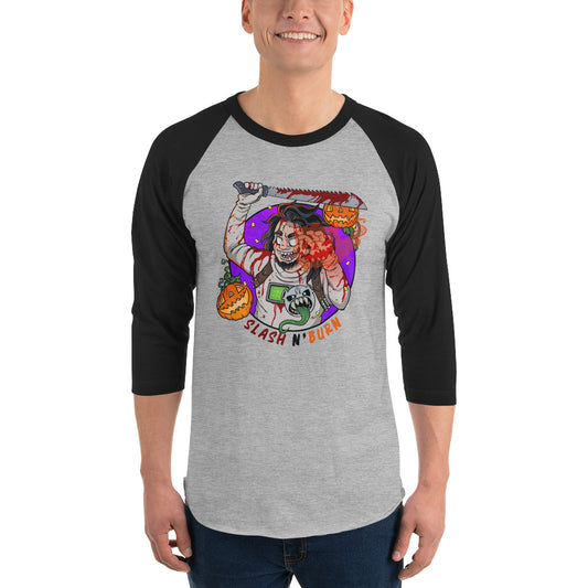 Slash N Burn 3/4 Sleeve Raglan Shirt