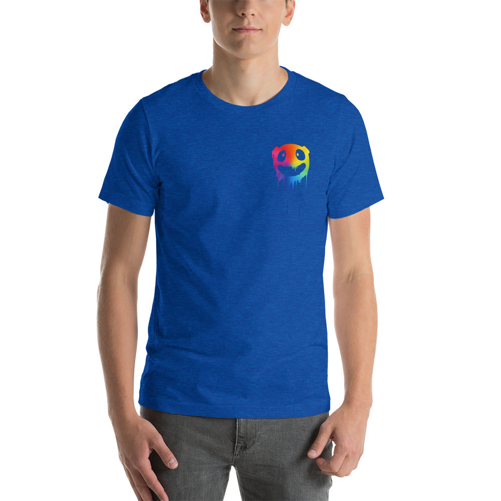 Face Melting Rainbow Short-Sleeve Unisex T-Shirt