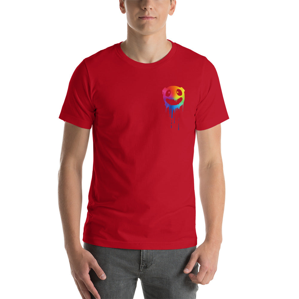 Face Melting Rainbow Short-Sleeve Unisex T-Shirt