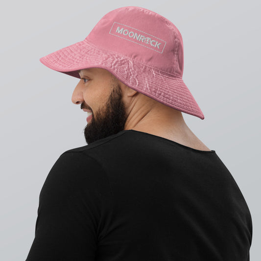 Moonrock Embroidered Wide Brim Bucket Hat