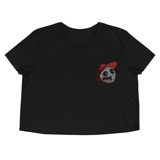 Fedora Rock Embroidered Crop Tee