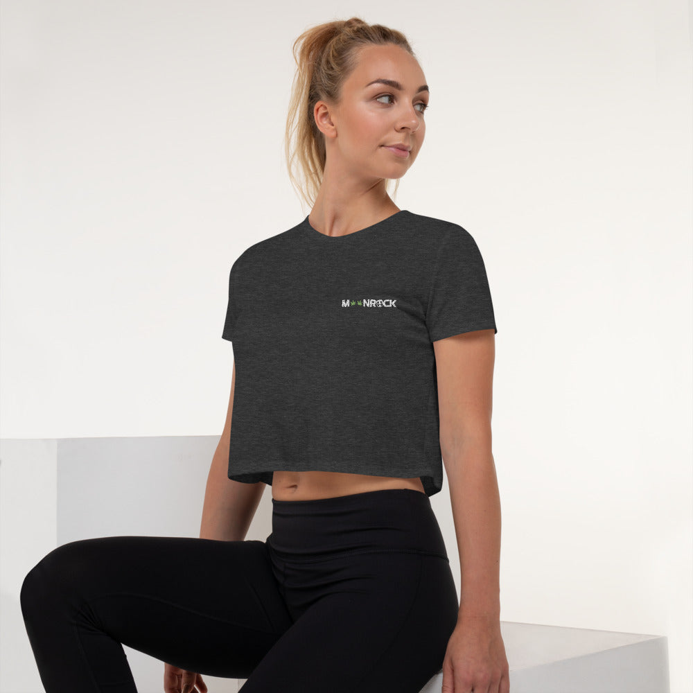 4.20 Embroidered Crop Tee