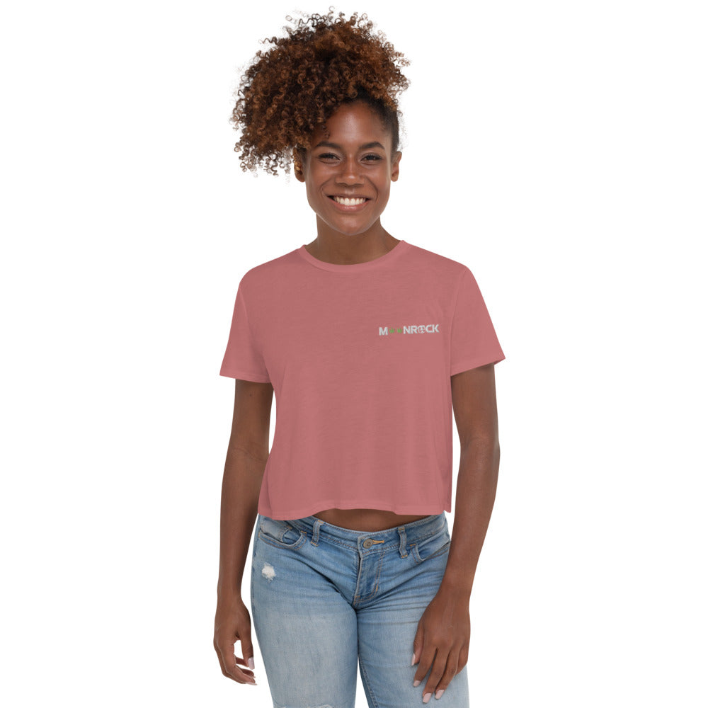 4.20 Embroidered Crop Tee