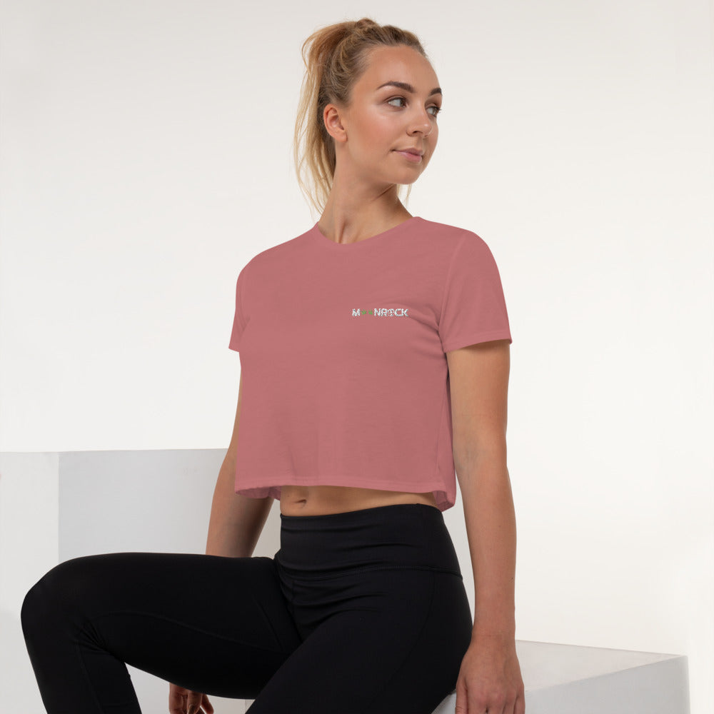 4.20 Embroidered Crop Tee