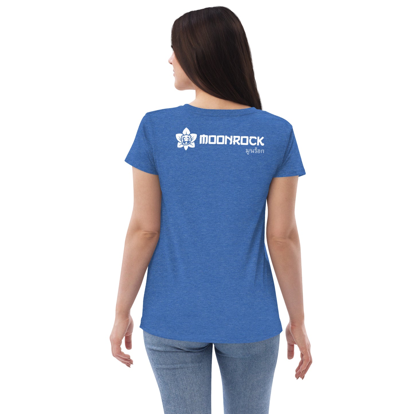 Moon Lotus Women’s Recycled V-neck T-shirt