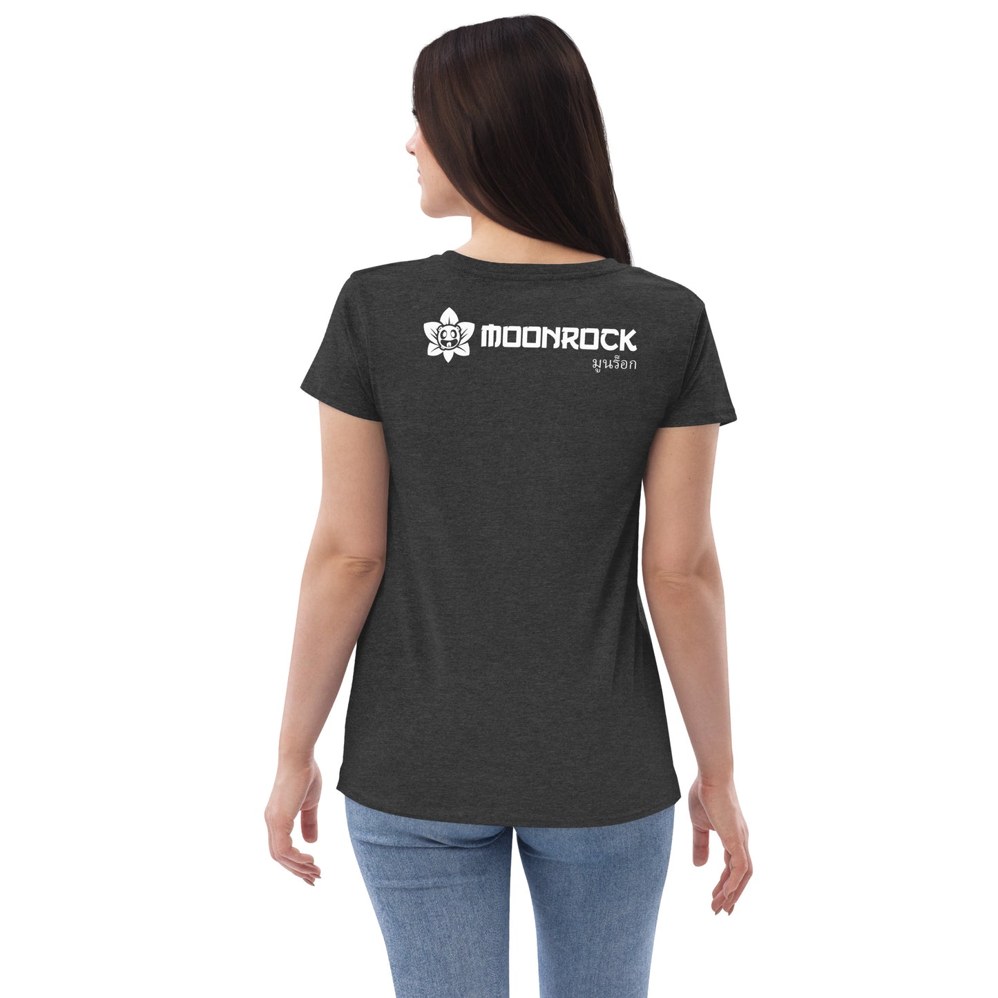 Moon Lotus Women’s Recycled V-neck T-shirt