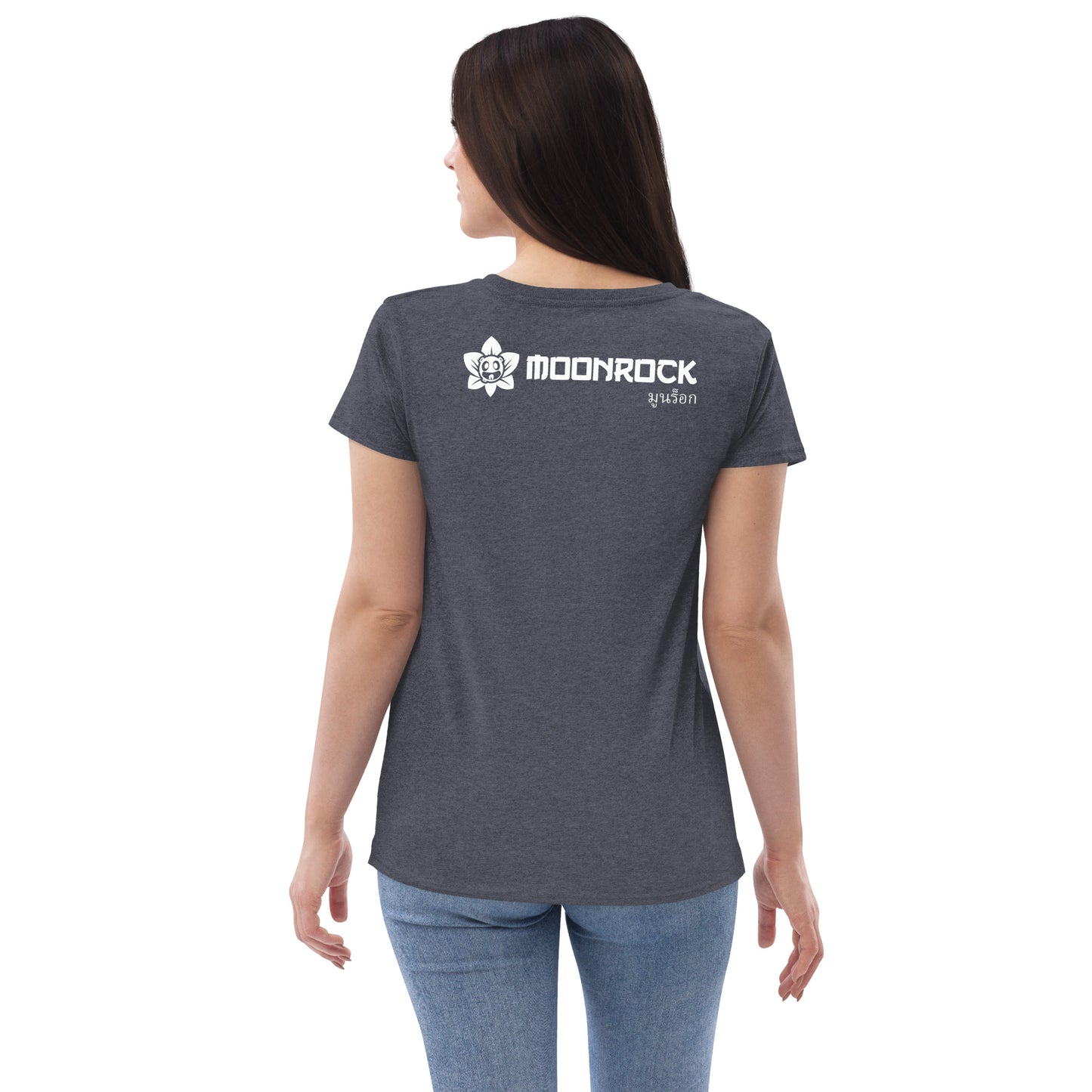 Moon Lotus Women’s Recycled V-neck T-shirt