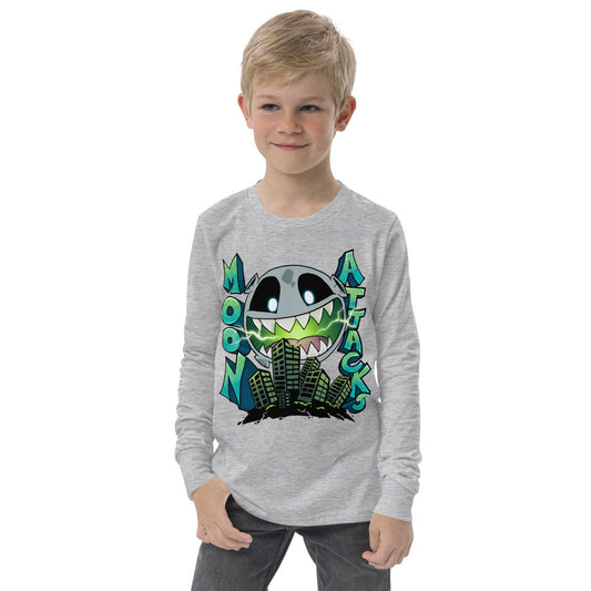 Moon Attacks! Youth Long Sleeve Tee